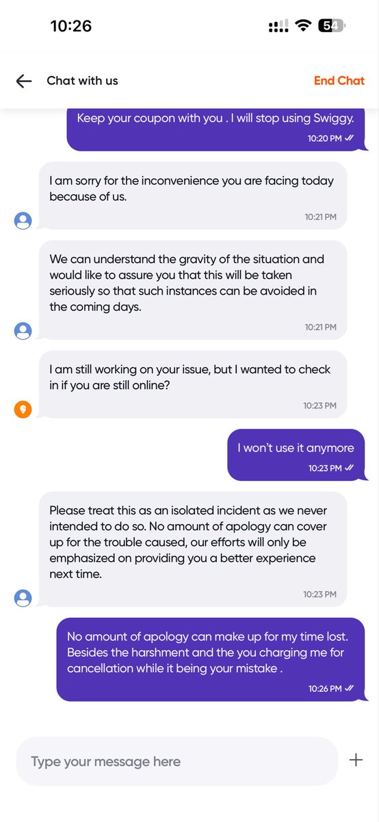niranjan21joshi's tweet photo. @SwiggyCares @Swiggy Keep up the very very bad work. AVOID SWIGGY https://t.co/3HFEQLOW2p