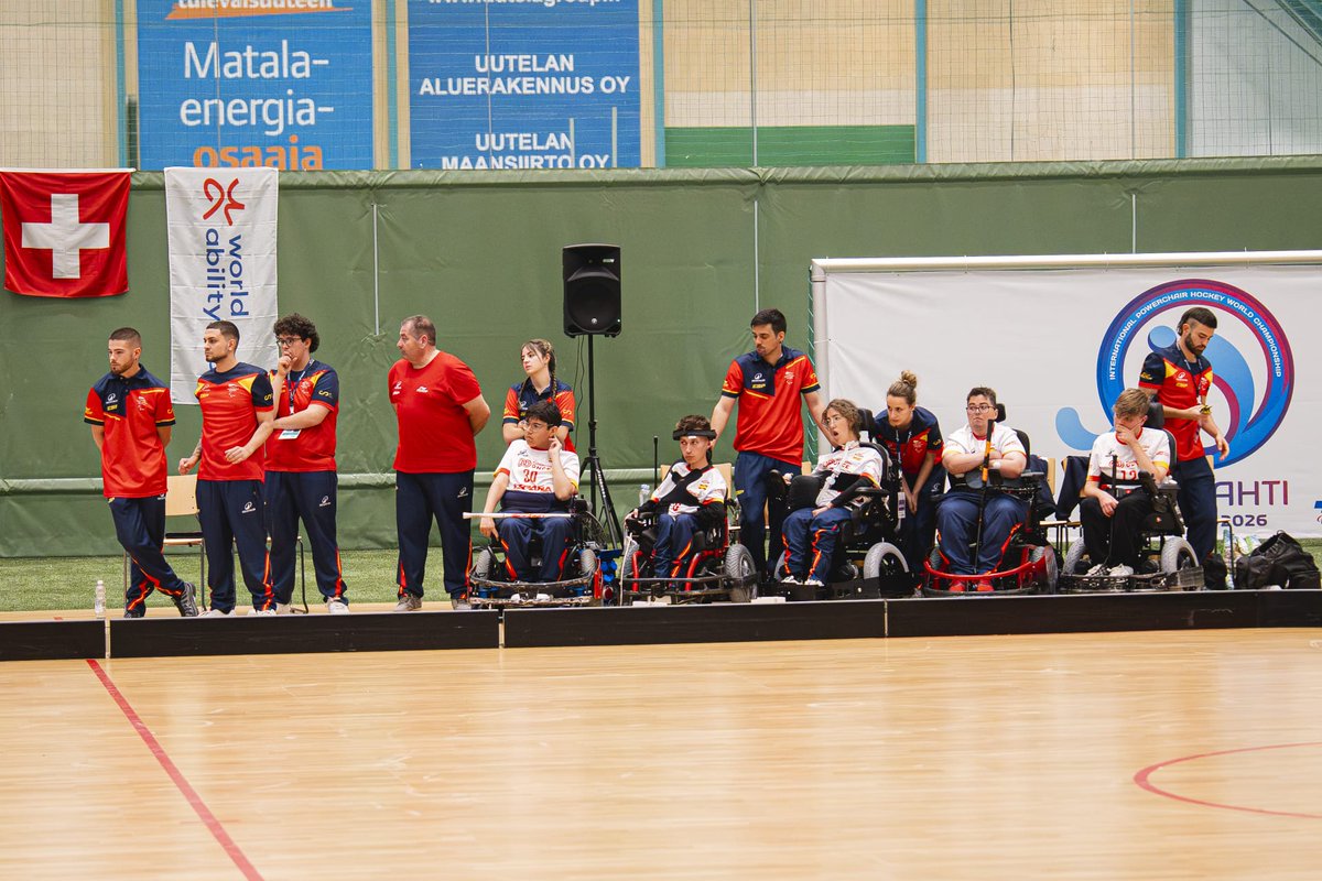 FEDEDDF's tweet photo. España, sexta y mejor resultado histórico en el Mundial de #hockey en silla de ruedas eléctrica

El #TeamESP 🇪🇸 mejora el sexto puesto de Suiza 2022

Gran actuación de nuestra selección
Enhorabuena!!!

Noticia 👇
https://t.co/3oYFtyv15B
🏑🏑🏑
#hockeyensilla #HSRE https://t.co/cLyZuAqFWP