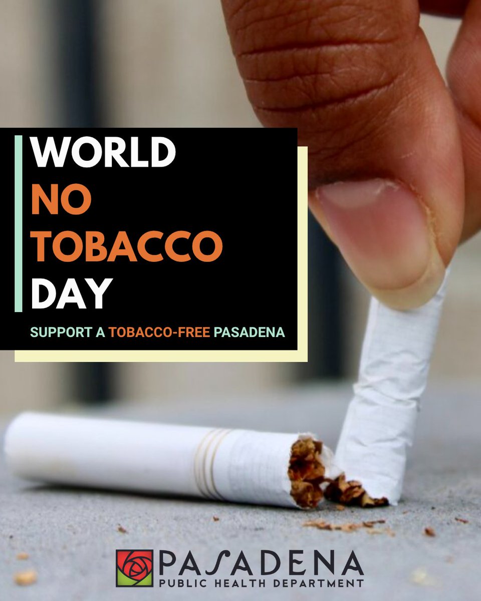 tobacco public health Today, the Pasadena Public Health Department joins global health leaders in  recognizing World No Tobacco Day. Smoking remains the leading cause of  preventable death in the United States, according to the Centers