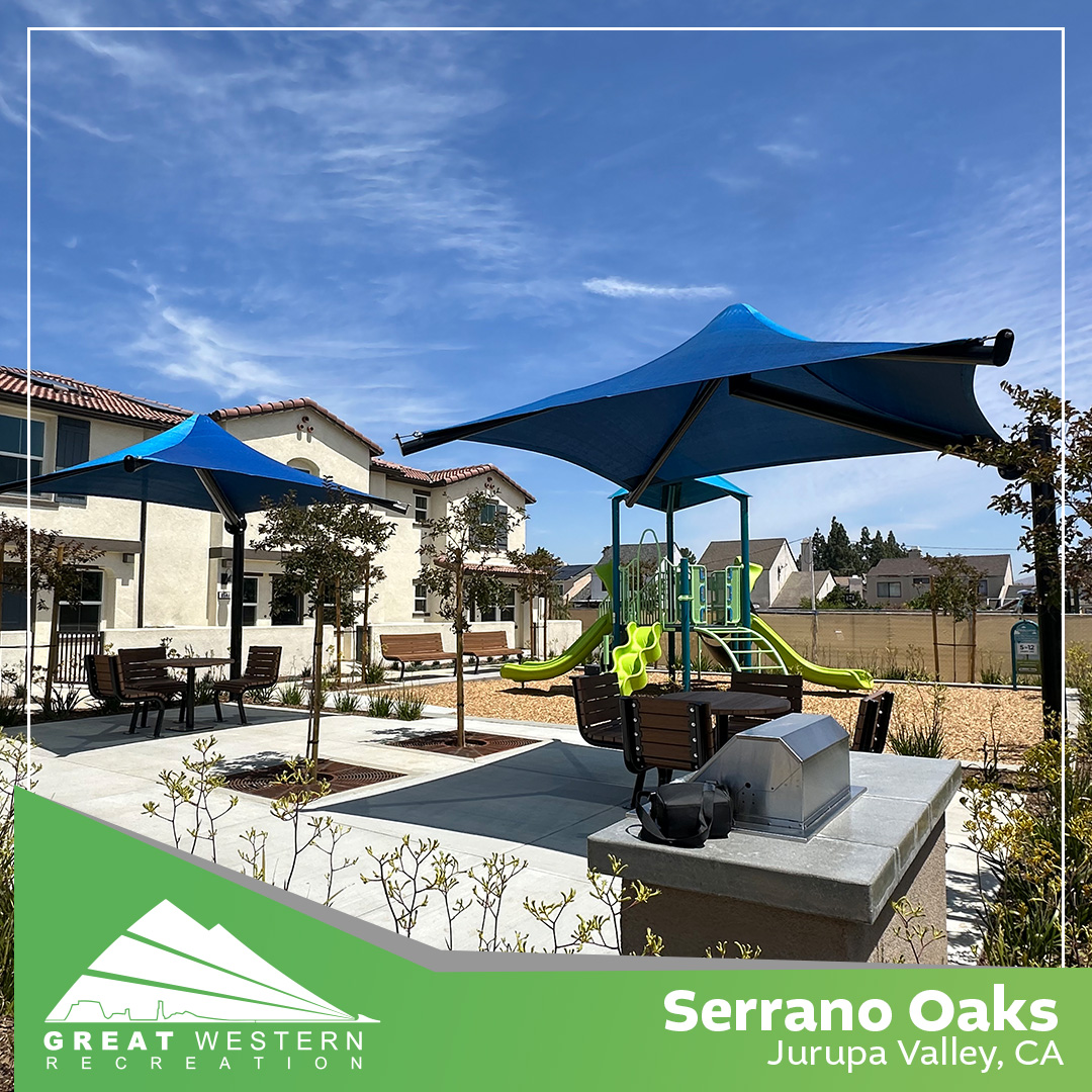 GreatWesternRec's tweet photo. A great space brings people together.

Serrano Oaks in Jurupa Valley, California now features a complete recreation space with play opportunities, picnic areas, and BBQs ready for everything from weekend parties to everyday outdoor fun.

Whether your community needs custom playgrounds, outdoor fitness, pickleball courts, or gathering spaces, Great Western Recreation can help bring the vision to life.

https://t.co/fhi0qzg8De

#ParksAndRecreation #OutdoorLiving