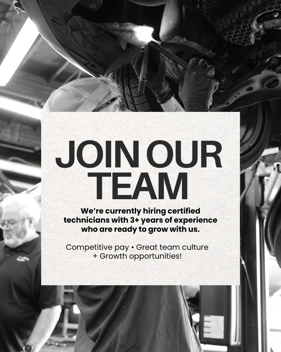 CarTenderWA's tweet photo. Looking for more than just another shop job?
We’re currently hiring experienced certified technicians ready to grow with us.
Apply today at https://t.co/a4d2FwPFIY https://t.co/PPr4AuHbNg