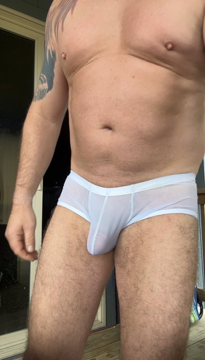 kinkyinkc's tweet photo. Just to be nice for the neighbors a lot of times I will put on a pair of underwear to enjoy the coffee on my deck… But that doesn’t mean it’s gotta be boring underwear…😈 https://t.co/YpmynypD5a