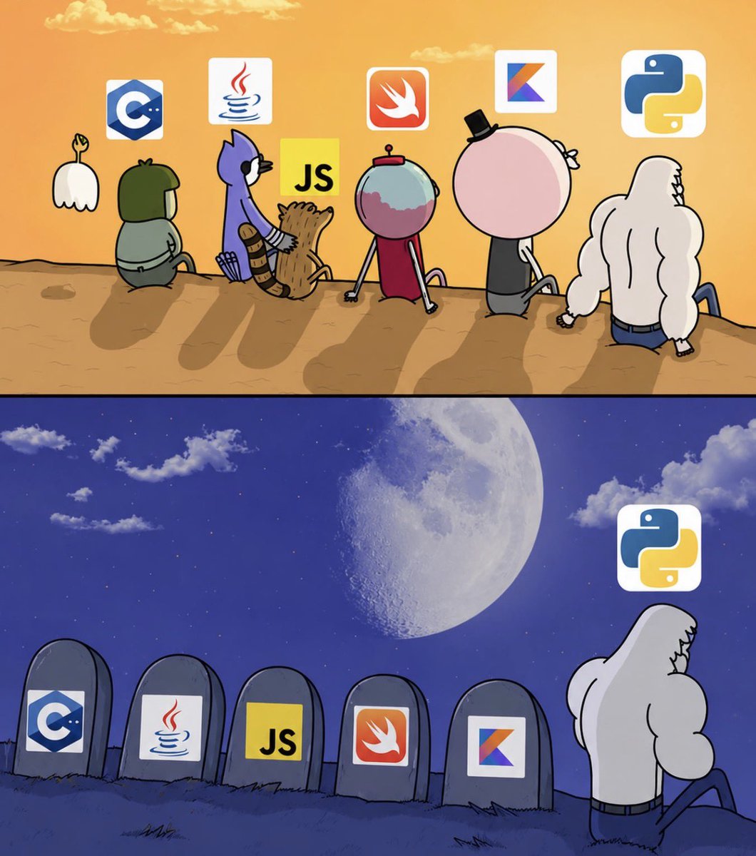 coder_simran's tweet photo. Programming languages used to feel permanent https://t.co/VmxyR5g00X