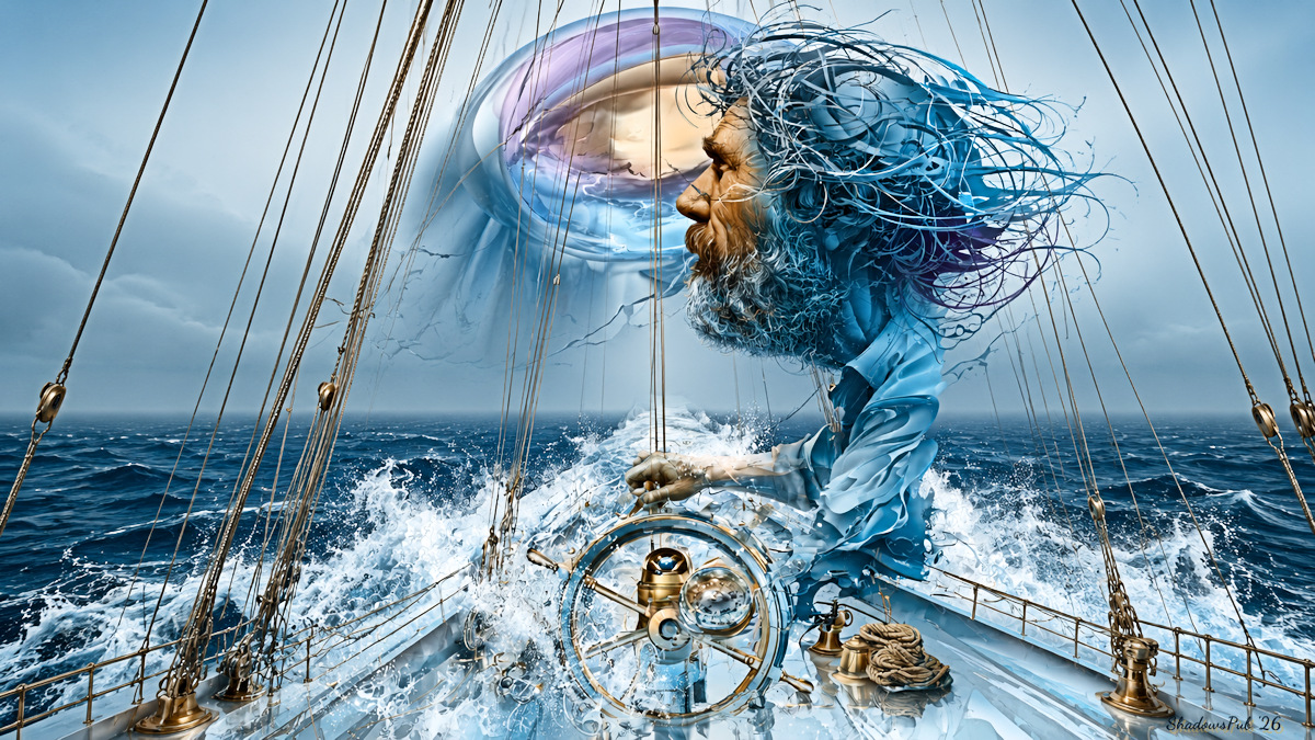 ShadowsPub's tweet photo. Today's Echo -- Mariner

"The mariner skillfully guides the vessel's passage through the uncontrollable seas. The compass provides the bearing while the wheel holds the course through the roughest waters." -- ShadowsPub https://t.co/JOPottt3jP
