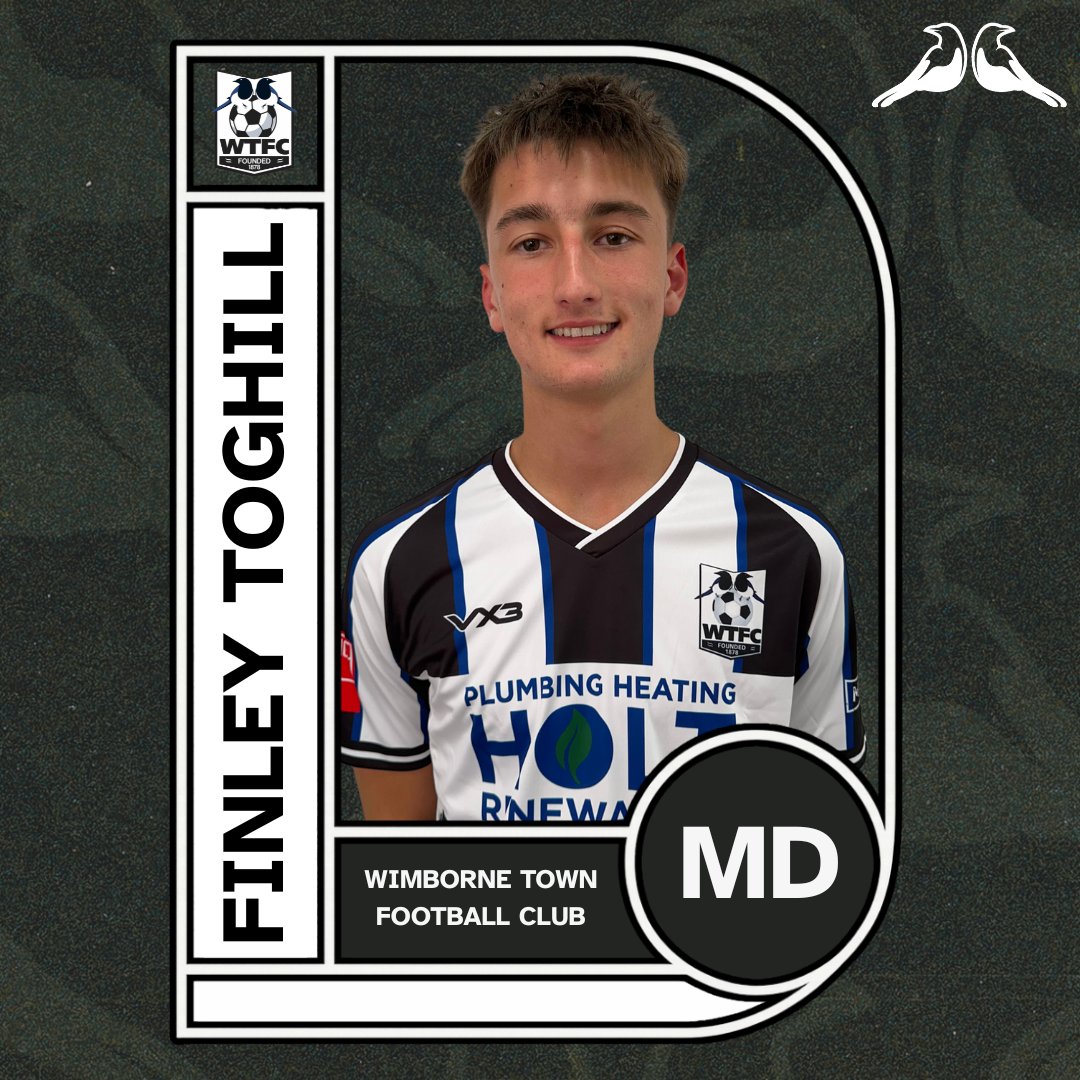 WimborneTownFC's tweet photo. ✍️ We are delighted to announce that Finley Toghill has signed for the upcoming season!

A product of our Development Centre, Academy and Pathway, Fin made two First Team appearances in our Dorset Senior Cup campaign last season, scoring twice, and impressed during spells at both Christchurch and Bashley.

A versatile player, Fin is able to play on either wing, or as a wing-back.

🗣️ On signing, Finley Toghill said: “I’m buzzing to get going and get my chance to play for Wimborne. This is extra special for me after coming through the pathway, all the way from the Under-13s!

“I’ve had great experience of men’s football at Christchurch and Bashley the last two seasons, and I can’t wait to get started!”

🗣️ Manager Tim Sills commented: “Togs came in a few times last season and showed his quality on either wing. He can also play wing-back and has had good exposure at step 4 with Bashley, more than acquitting himself at that level.

“I'm excited to see him take his chance in the season coming - he has huge potential.”

#UpTheMagpies