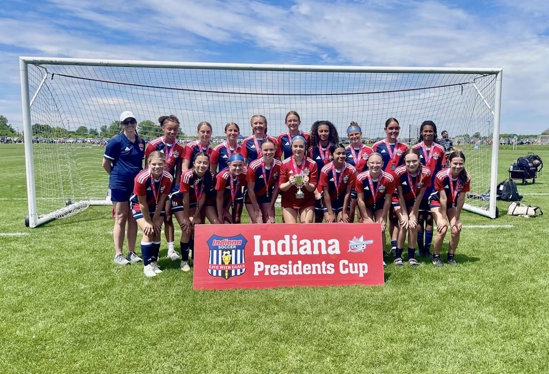 shaak98's tweet photo. So proud of Charlie &amp; her teammates for advancing all the way to the Indiana Presidents Cup Finals. They may have come up a little short on the score sheet today, but they played hard &amp; have a lot to be proud of! #USAI2011GRed https://t.co/4Qz7p9qm0k