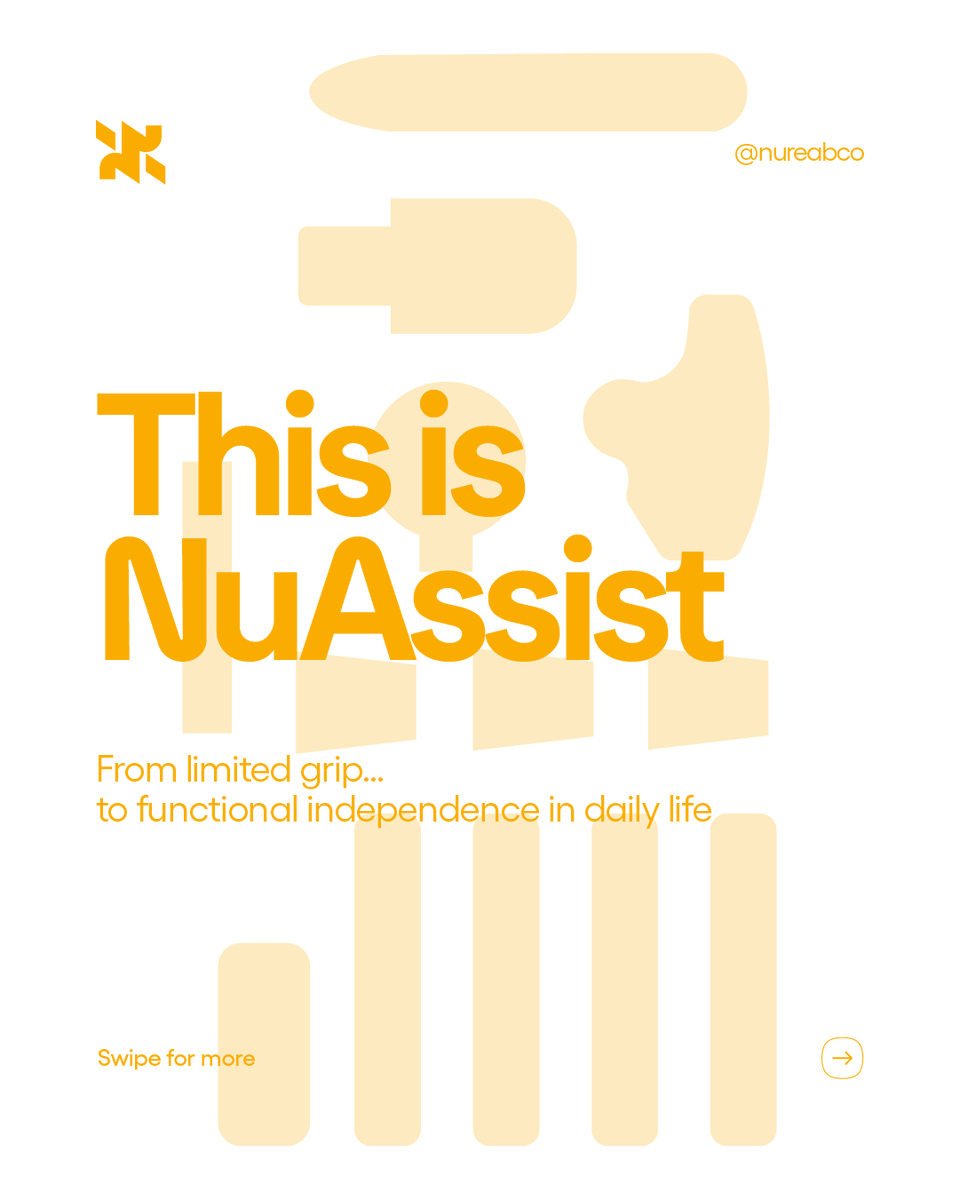 NureabCo's tweet photo. Not every patient can grip… but every patient deserves independence.

NuAssist is designed to bridge the gap between limited hand function and real-life performance

writing ✍️
self-care 🪥
&amp; daily independence

Get it today and start enabling real progress.

#Nureab #HandRehab https://t.co/fKZM9Ilb10