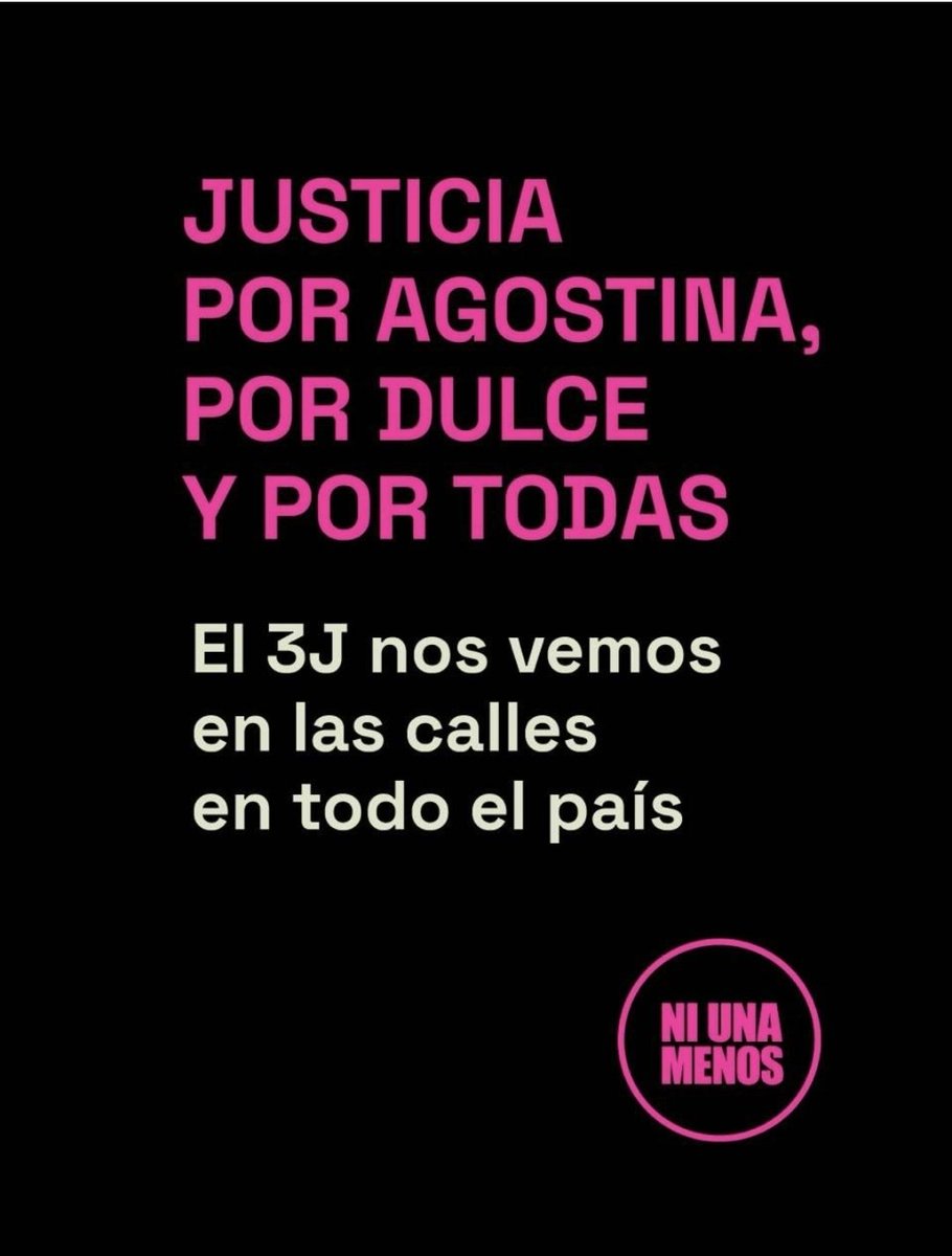 LaRevuelta_ok's tweet photo. Seguimos siendo asesinadas ante la indiferencia cómplice de fiscales y policías y la persecución constante del poder ejecutivo nacional.
NiUnaMenos!
3J a las calles en todo el país.
📍En Neuquén: 17.30hs, Monumento a San Martín. 
🔄repost @ColectivoNUM https://t.co/MgEnhEfh8Q