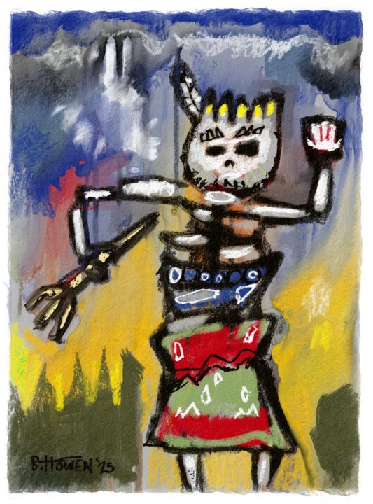 BenHowenArt's tweet photo. Art of the Day! "Dance of the Bones". Buy at: https://t.co/aRP8kmnO6d https://t.co/M558CV7dCq