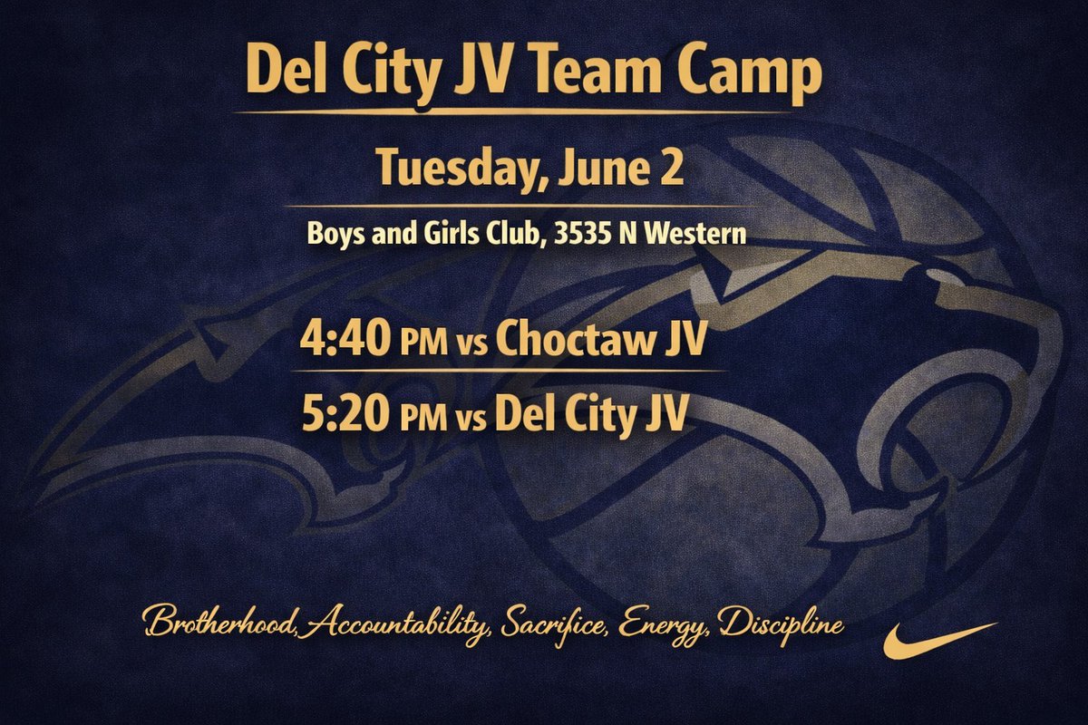 SouthmooreHoops's tweet photo. JV TEAM CAMP TUESDAY JUNE 2. The Location will be at the Boys and Girls Club - 3535 N Western St. https://t.co/SGTxtw1DIu