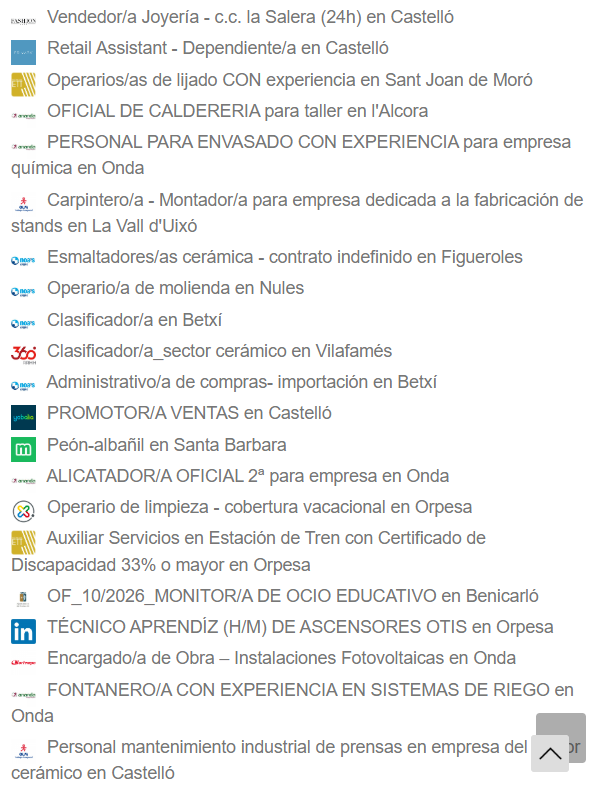 Asopar_CS's tweet photo. 🗓 01/06/2026 👩💻📈 ¡Impulsa tu carrera profesional o encuentra un empleo mejor!🖱Haz clic aquí 👉 https://t.co/U7ORjVWzRT 💼✨ #Unempleo es el directorio líder para descubrir #nuevasoportunidadeslaborales en la provincia de #Castellón 🚀#APdCS https://t.co/sL5233VtZ3
