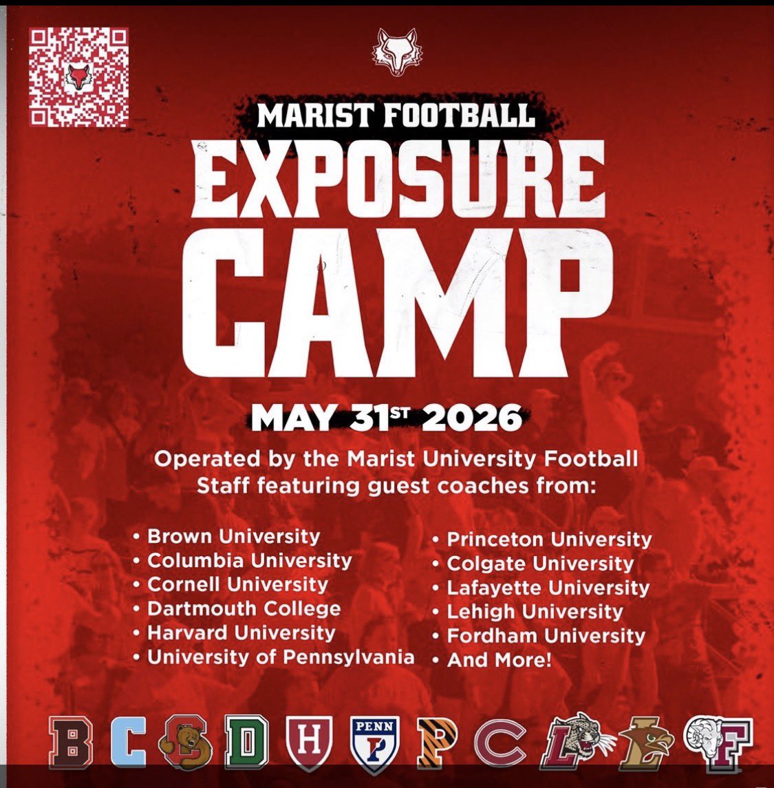 MiloSemioli's tweet photo. Had a great time today at the @Marist_Fball exposure camp. Got to talk to some coaches and put in some work. 

@Coach_Pic50 @coachnagy97 @PatFromEH @chathamfootball https://t.co/WW8SEhNH9T