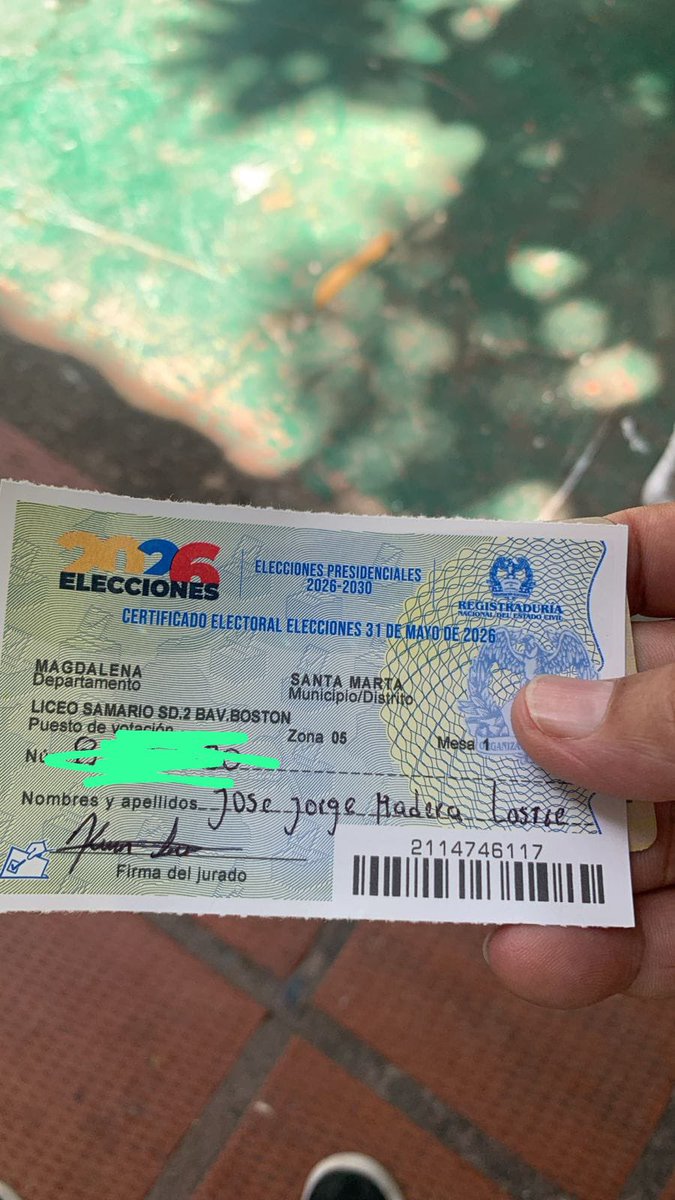 JoseJorgeMadera's tweet photo. @NormaVeraSa @IvanCepedaCast @SomosEnMarcha @CristoBustos *¡Misión por la Vida: CUMPLIDA!*
*MI Voto fue donde está el CORAZÓN: ¡ARRIBA Y POR LA IZQUIERDA! Y #EnPrimera #AlianzaPorLaVida https://t.co/XlEolw6EUI