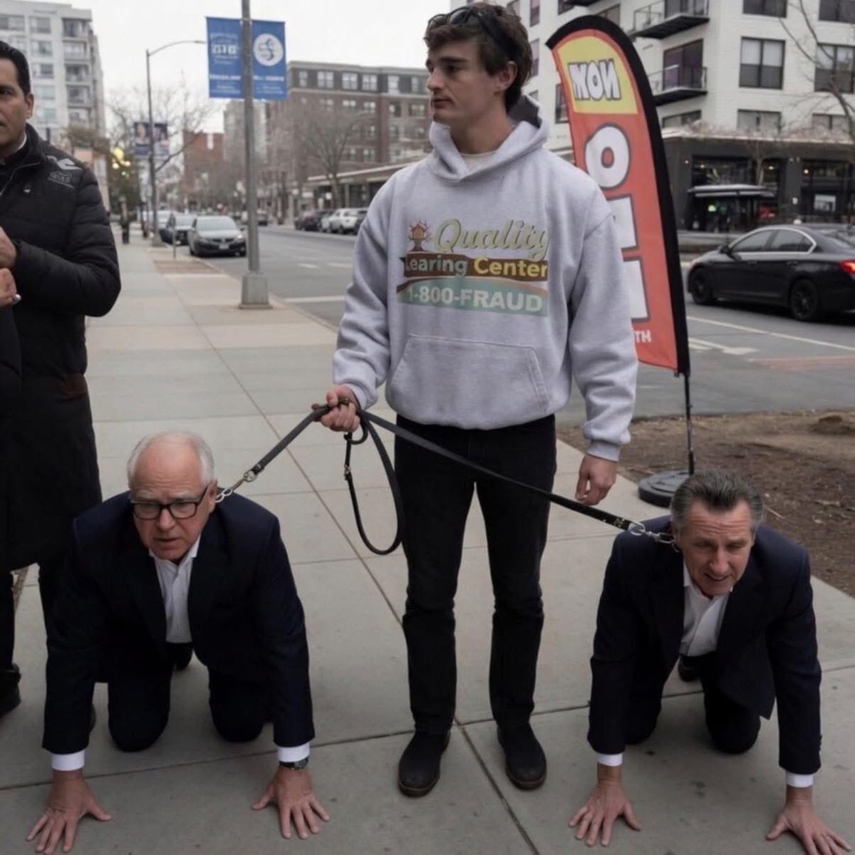 JonahTanks's tweet photo. Rare sighting in Minnesota: Nick Shirley walking his fraud dogs 💀
Quality Learning Center graduate putting the 1-800-FRAUD crew in their place.
No more kneeling to corruption. America First means accountability! 🇺🇸
Hoodie/tee here: https://t.co/RxU8CJ2rzl https://t.co/dVYnunGDNr