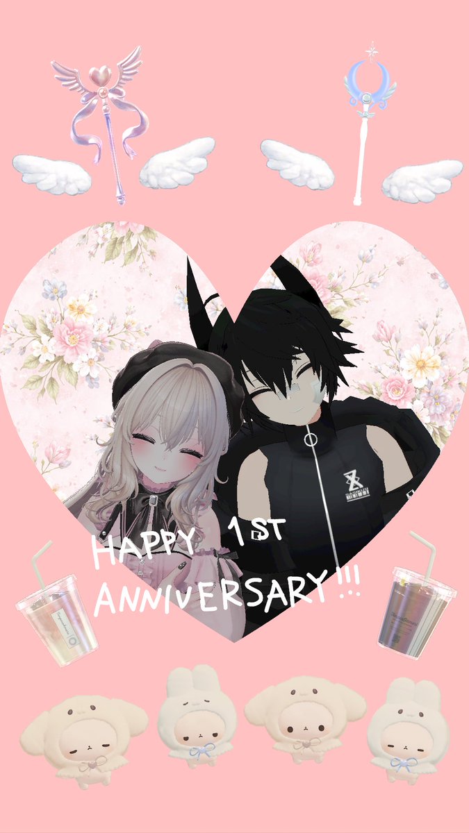 yurugu_n2025's tweet photo. Our 1st anniversary 💕✨🩵 https://t.co/wNgUFxqD7l