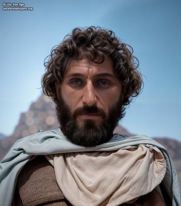 History1060's tweet photo. رجل من العلا،،

تصور لشكل رجل من العلا شمال المملكة العربية السعودية قبل ٣٠٠٠ عام.
وفقاً لجمجمة مكتشفة حديثاً.
المصدر: @Sulkalmakh https://t.co/9shBNvuh8i