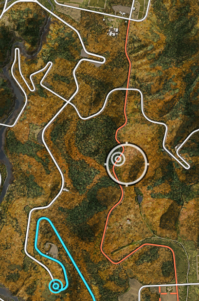 7muna6's tweet photo. #ForzaHorizon６ 。ゲームではダートだけど、地図で見ると広域農道な感じがする道好き。 https://t.co/IIO44eMQDr