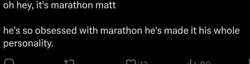vidboy_etc's tweet photo. @KryDotExe marathon matt is marathon's biggest fan. he just can't stop thinking about it. it's his favorite game https://t.co/WKCTFzi5EZ