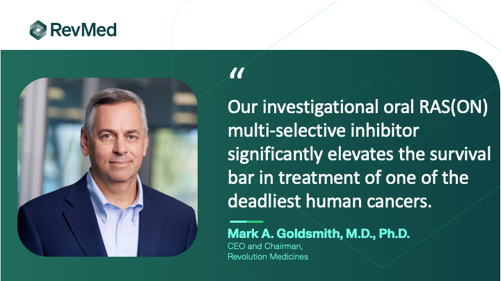 RevMedicines's tweet photo. RASolute 302 Phase 3 results were presented at #ASCO26: All primary and key secondary endpoints met for previously treated metastatic pancreatic cancer. Results published in @NEJM. https://t.co/S2kqk0bB4s https://t.co/qbE18dk3AD