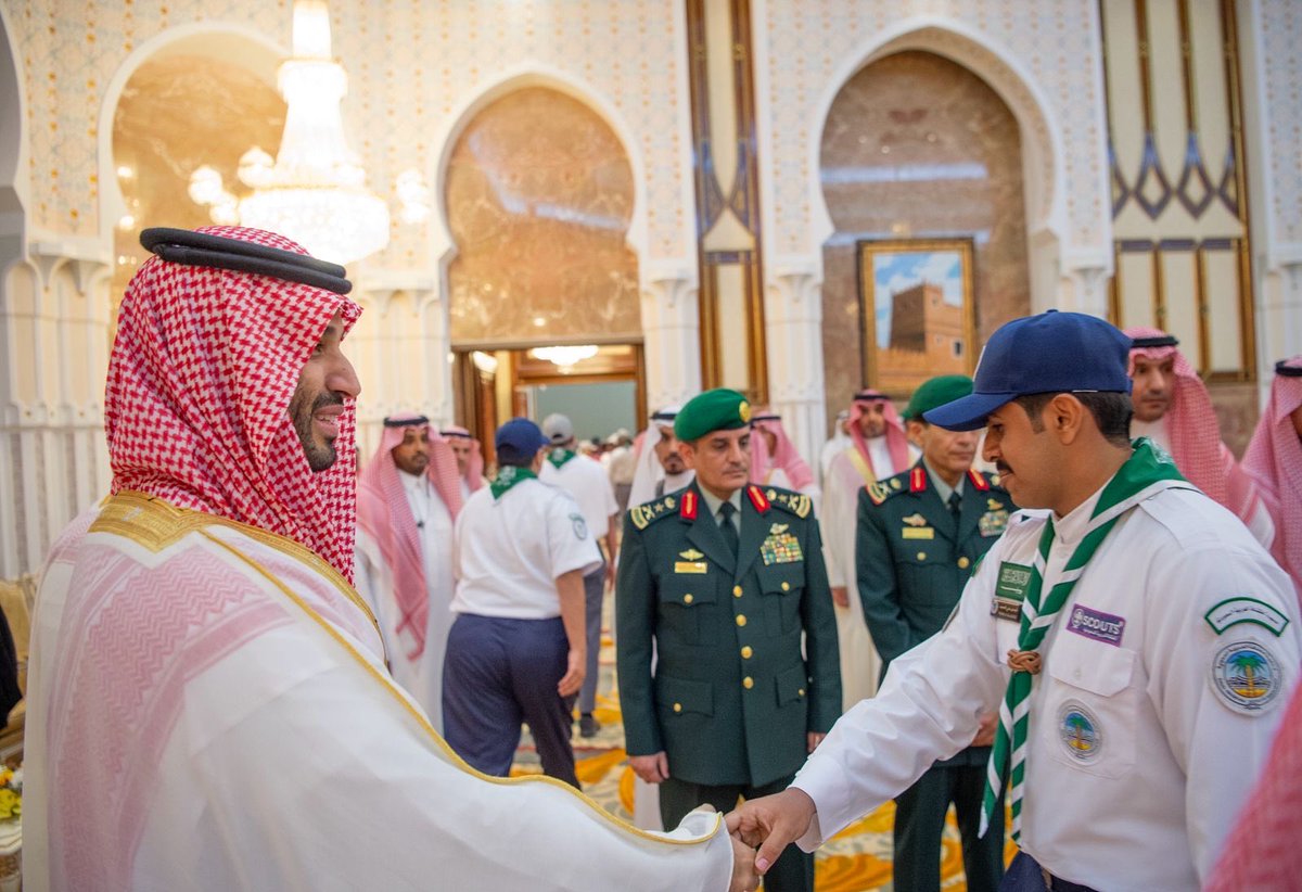 faisal_5547's tweet photo. تشرفت بالسلام على سمو سيدي ولي العهد رئيس مجلس الوزراء الأمير محمد بن سلمان -حفظه الله-خلال لقاء المعايده السنوية بقصر منى في مكة المكرمة بمناسبة عيد الاضحى المبارك و نجاح موسم الحج 🤍 https://t.co/gOivlMm4Jj