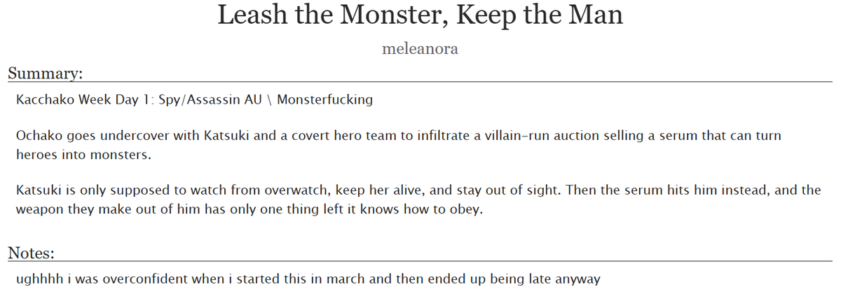 meloeleanora's tweet photo. #KCHKWK26 Day 1: Spy/Assassin AU &amp; Monster fucking

whoops, forgot to share day 1! i ended up combining both prompts for this one since i'm not too confident with the spy/assassin AU writing
  
https://t.co/9DFwsFuz7x 

#Kacchako 勝茶 https://t.co/yxd61sJl0k