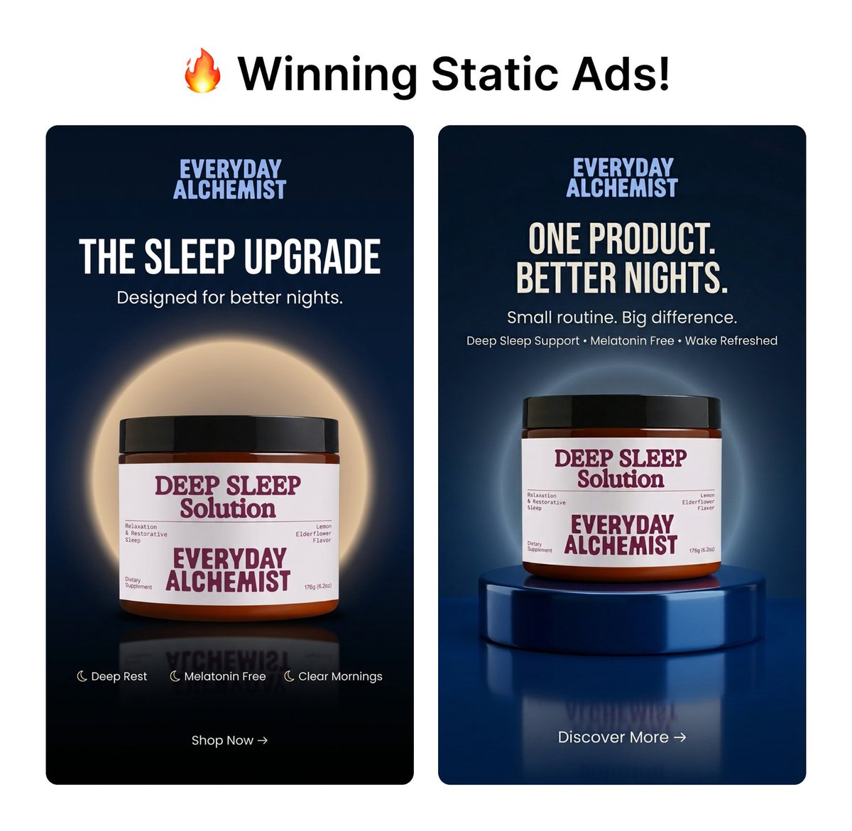 techdesignx's tweet photo. Day #10 of Designing ����Winning Static Ads for "EVERYDAY ALCHEMIST"

#StaticAdsDesign #CreativeStrategy #FacebookMarketing #EcommerceDesign #MetaAds #CRO https://t.co/TOlRthjPrA