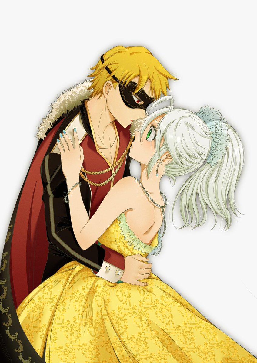 Micchi971's tweet photo. Tristan and Lancelot as a masquerade ball...🌌
[Repost]
Coloring by: @R4ylax14
#LanceTris #七つの大罪 #4koa 
#黙示録の四騎士  #ラントリ https://t.co/TmwXIC9USg