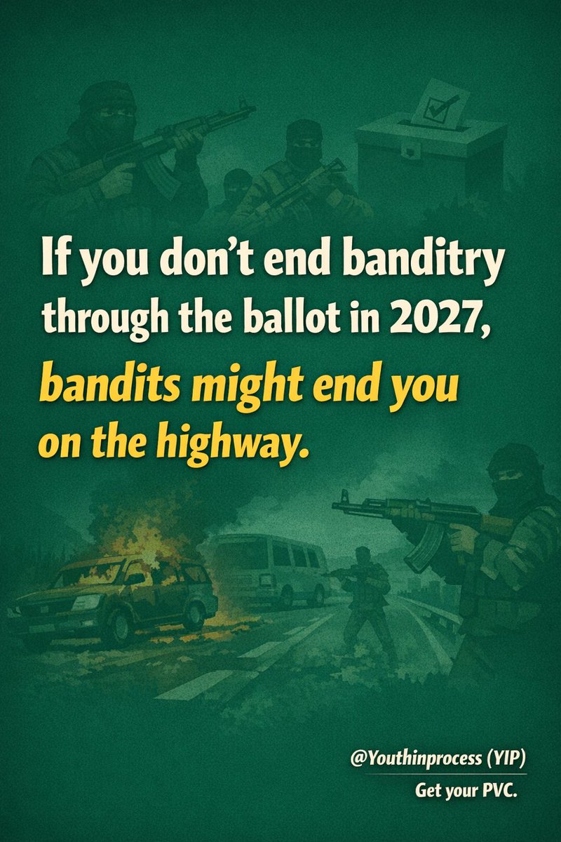 Youthinprocess's tweet photo. @TheDamiForeign @Isaacaj_12 Election is coming and our collective choice determines if the menace continues or not https://t.co/tyJoSo53r0