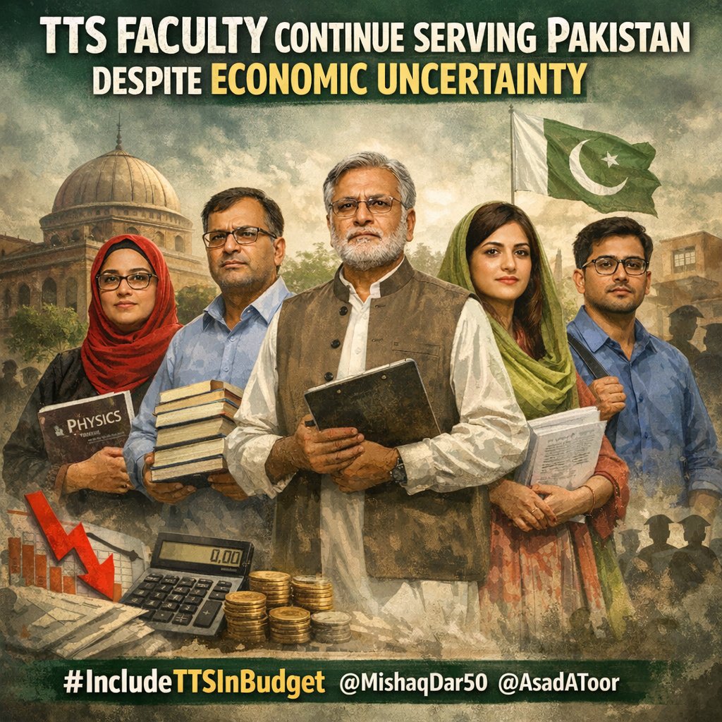 TheDrAtiq's tweet photo. @DrShujaul @Financegovpk TTS faculty continue serving Pakistan despite economic uncertainty.
#IncludeTTSInBudget @MIshaqDar50 @AsadAToor https://t.co/FPsykU3Jv4