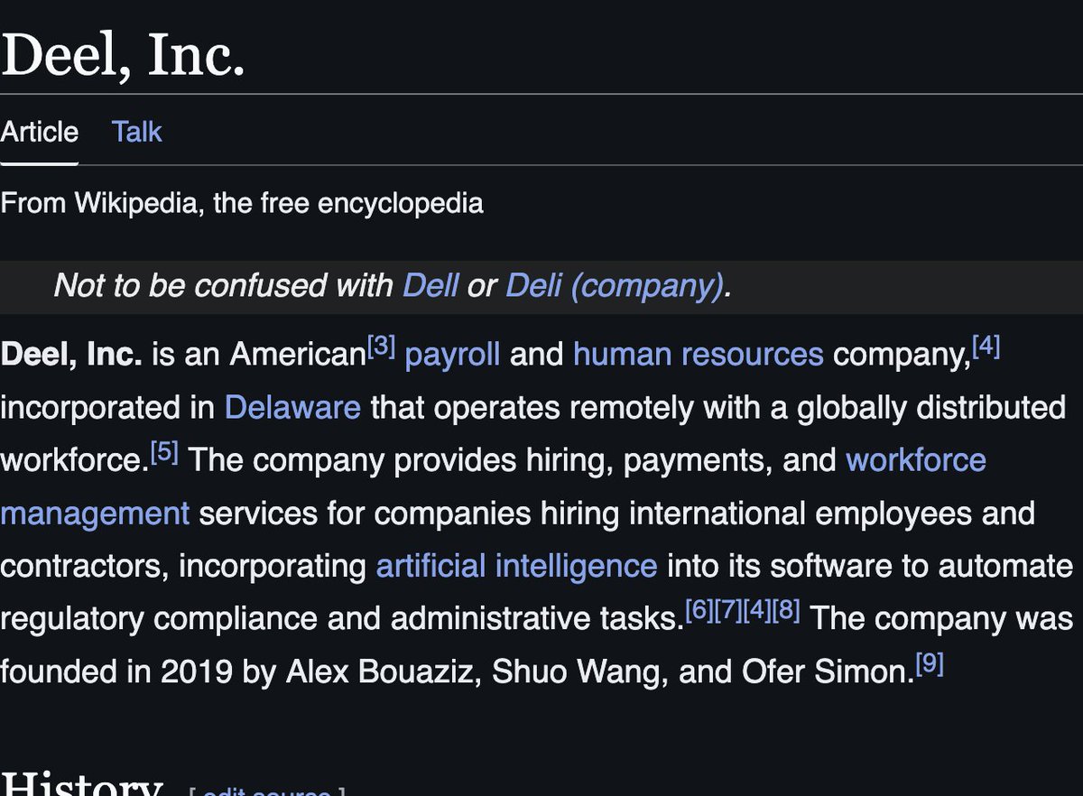 AskoChronicler's tweet photo. @culernorris Deel is an American company with its main office in America. If you're so pressed that it has an Israeli co-founder, you're being the daft tool Zionists point at to cry antisemitism. https://t.co/EotCAJNCxr