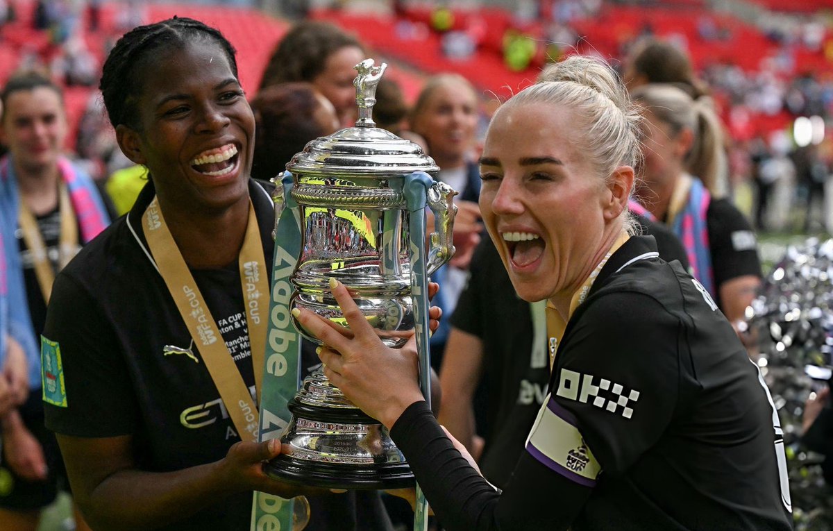 MCWFCXtra's tweet photo. Bunny Shaw and Alex Greenwood are the first pair of teammates to both score and assist in a #AdobeWomensFACup final this century. [via @OptaJoe] https://t.co/5uTmsJFBK8