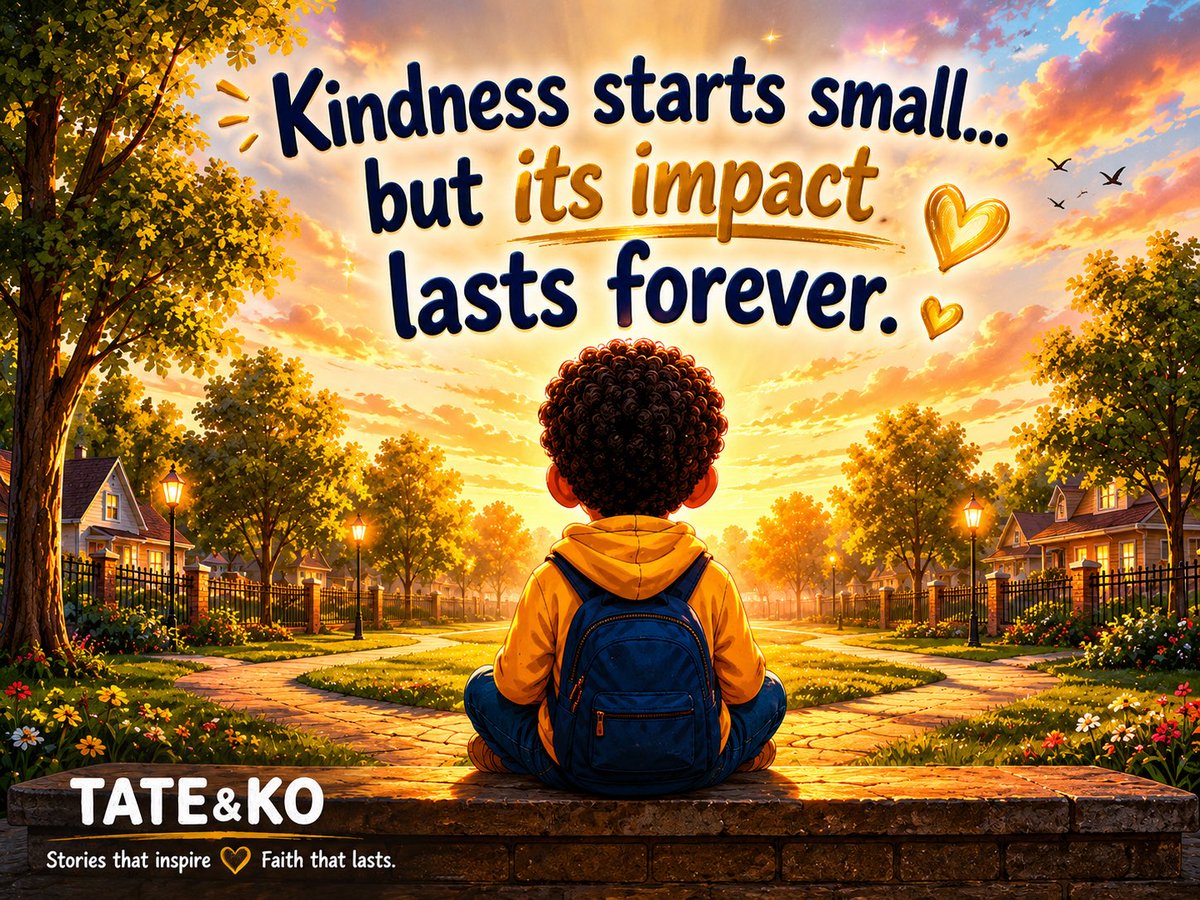 tateandko's tweet photo. Teaching the next generation that kindness matters. 💛📚

Stories that inspire. Faith that lasts. https://t.co/6QRRRL1hG8