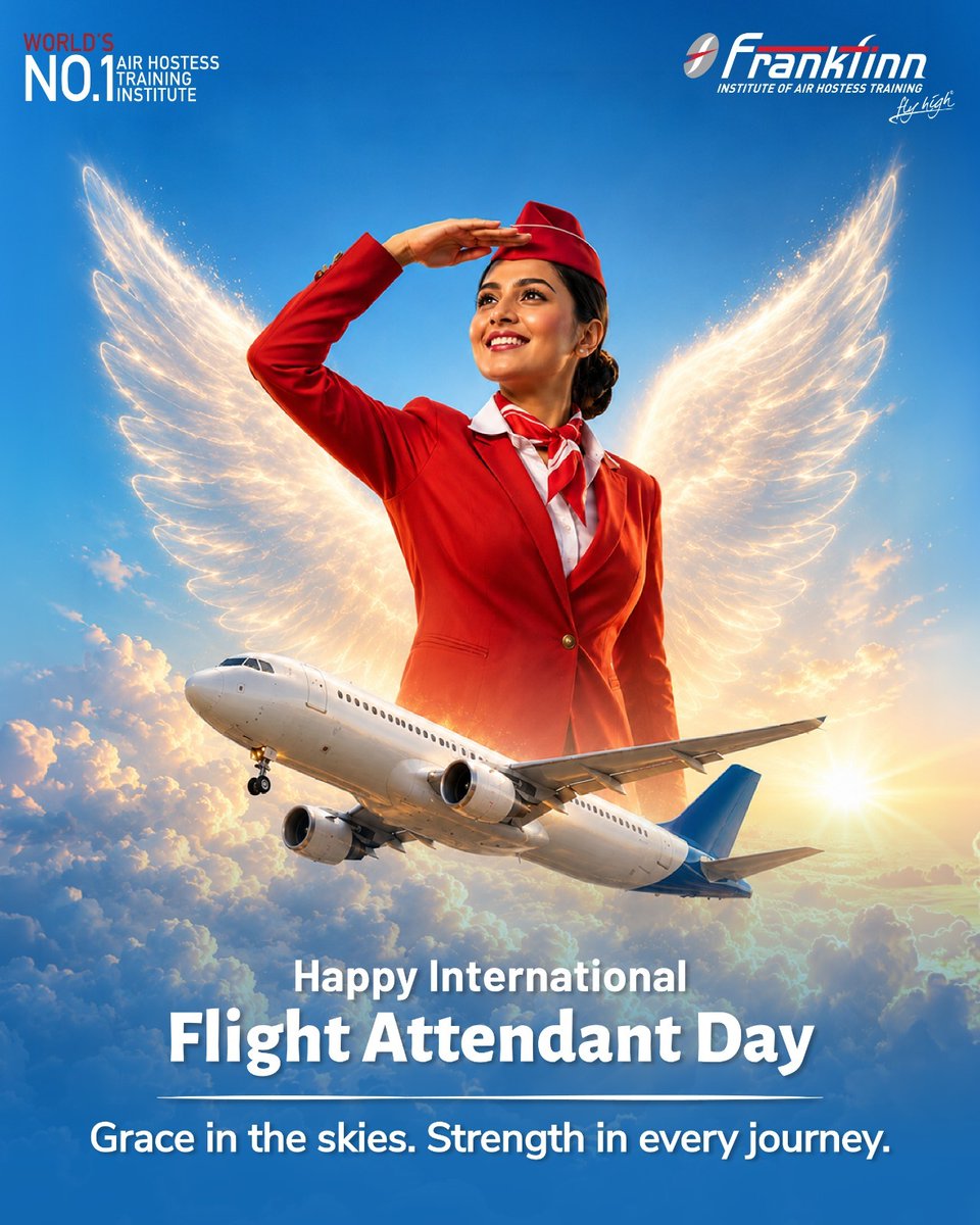 _FlyHigh's tweet photo. Today, we celebrate International Flight Attendant Day and the professionals who bring comfort, calmness, and care to every journey. ✈️✨

#FlightAttendants #CabinCrew #flightattendant #HappyFlightAttendantDay #internationalflightattendantday https://t.co/KrtVIdOLKN