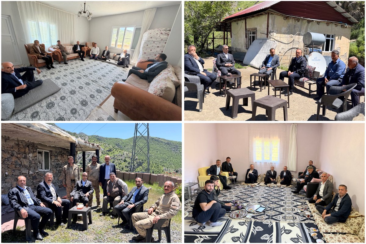 Cengizhantukenm's tweet photo. 📍 ŞİRVAN

 * 📍 Sit Mahallesi
 * 📍 Gözlüce Köyü
 * 📍 Ormanlı Köyü
 * 📍 Suluyazı Köyü
 * 📍 Suludere Köyü
 * 📍 Ormanbağı Köyü
 * 📍 Karaca Köyü
 * 📍 Çeltikyolu Köyü
 * 📍 Nallıkaya Köyü (Tüllüce Mezrası)
 * 📍 Ormanlı Köyü (Çolik Mezrası)
Şirvan ilçemizin birbirinden değerli köylerini, ilçenin en çok sevilen kanaat önderlerinden Sayın Burhan Yeyrek ve Sayın Kasım Sarıgül ile birlikte dolaşıp hemşehrilerimiz ile bayramlaştık.
Terörsüz Şirvan’ı yerinde gözlemlediğimiz gezimizde; Bilge Liderimiz Sayın Devlet Bahçeli Beyefendi ve Sayın Cumhurbaşkanımıza dualarını eksik etmeyen, bizleri bağırlarına basan kanaat önderlerimize, muhtarlarımıza ve köy sakinlerine nezaket ve misafirperverlikleri için teşekkür ediyoruz. 🇹🇷