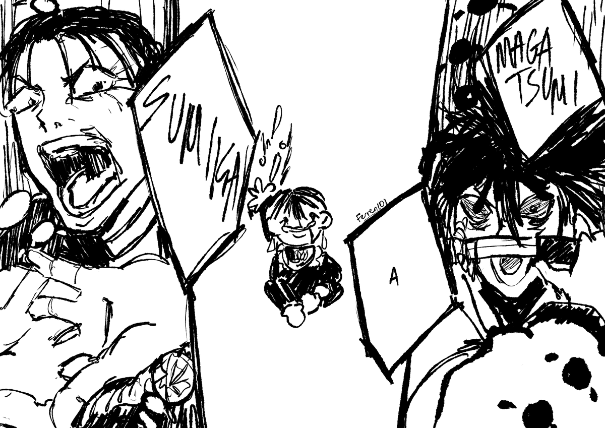 Ferren101's tweet photo. 6 month old hiyuki in the middle of the seitei war https://t.co/Q8mwKHhxMP