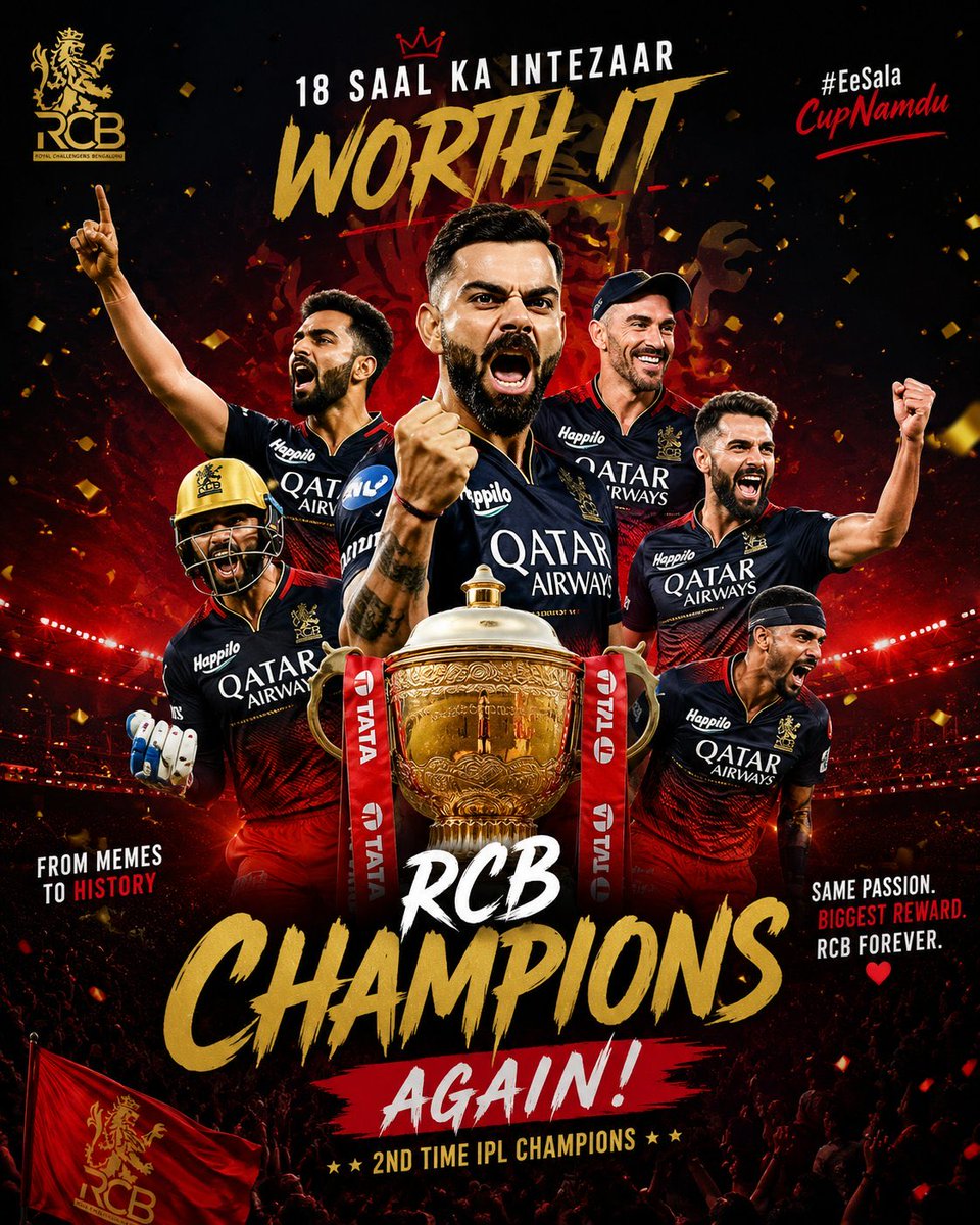 maisul's tweet photo. Congratulations RCB Team EE Sala Cup Nam de 
King 👑 Kohli 
#rcb https://t.co/LHSWPSxnim