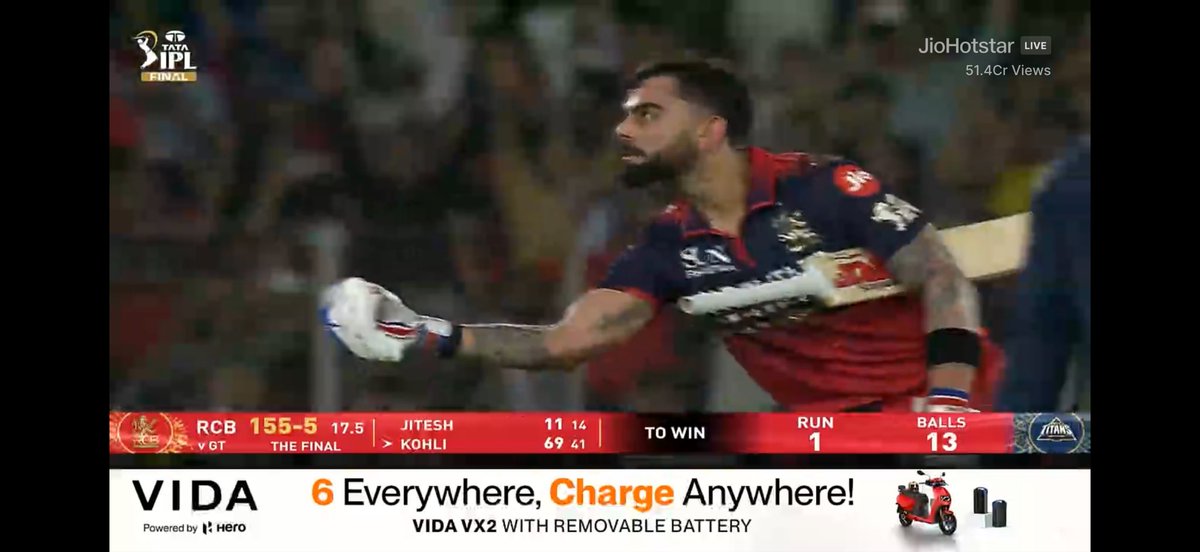 abhipsyc's tweet photo. You don’t have to like Virat Kohli to be a fan, you just need to like sport. 

Champion!! 

#RCBvsGT #IPLFinal #IPL2016Final #ViratKohli https://t.co/ocBWoCYRp8