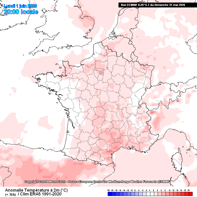 meteociel's tweet photo. Demain lundi 1er juin sera le 1er jour de l'#été météorologique et marquant la fin du #printemps.
Les températures prévues pour demain seront estivales classique pour l'été légèrement plus douces pour un début juin. Tout en restant 5 à 10°C en dessous des températures de la semaine dernière.
28°C à Lyon
28°C à Châteauroux
26°C à Paris
32°C à Montpellier
28°C à Toulouse
28°C à Bordeaux
17°C à Brest
24°C à Lille
25°C à Strasbourg