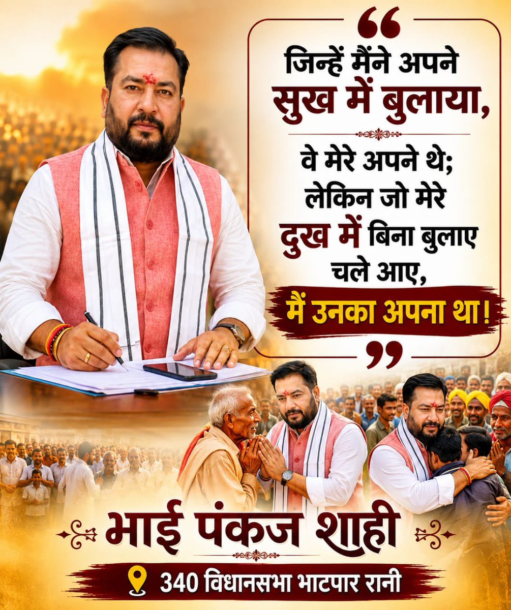 beingpankaj18's tweet photo. “जिन्हें मैंने अपने सुख में बुलाया, वे मेरे अपने थे;
लेकिन जो मेरे दुख में बिना बुलाए चले आए, मैं उनका अपना था।” https://t.co/O0NwL3m0uu