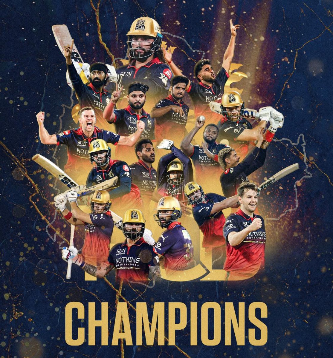 imPankaj009's tweet photo. Once again RCB Champion 🏆 

#RCBvsGT #viratkohli #final #tataipl https://t.co/5ywbS1na6T