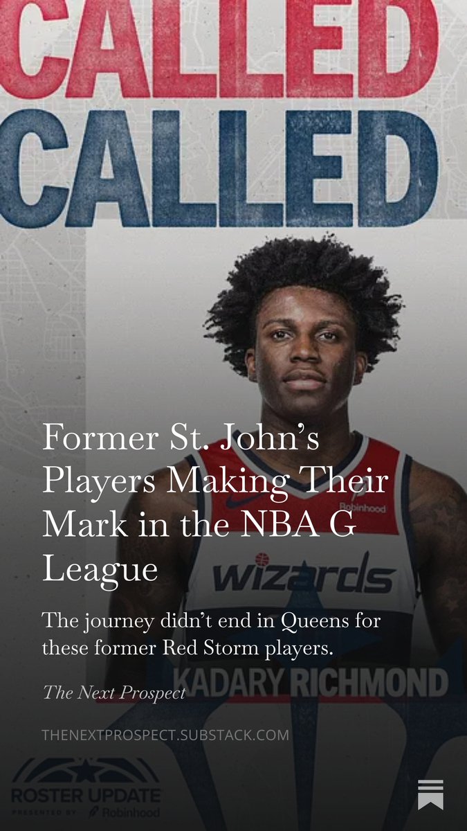 thenextprospect's tweet photo. Part I: Former St. John’s Players Making Their Mark in the NBA G League

The journey didn't end in Queens. #SJUBB

https://t.co/RC4bdxN54r https://t.co/6mgGg4qB2A