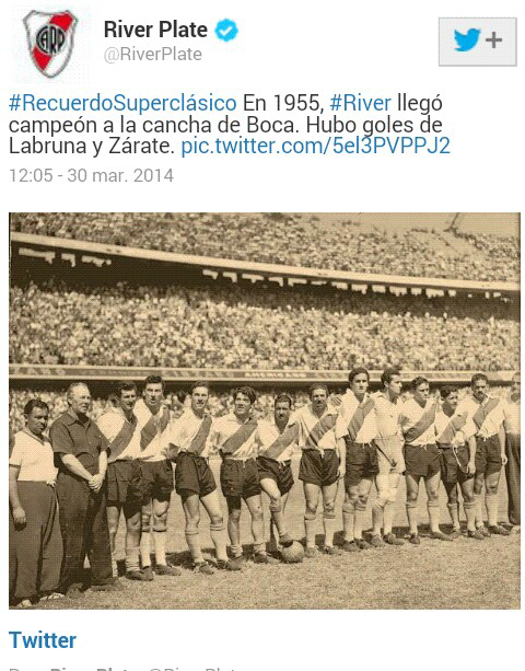 SasukeXeneize's tweet photo. @Ignacio32752162 @9PauMar Boca no podía hacer nada para evitar que River sea campeón 1942. Eso por la derrota de San Lorenzo con Banfield.

River fue campeón en 1955 antes de que inicie la fecha del superclasico, eso gracias a que el tribunal de afa le dió puntos. Tampoco dieron vuelta en Bombonera https://t.co/ai26A643aO
