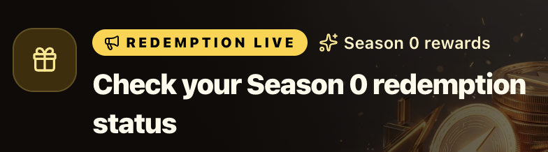 strike_predict's tweet photo. Season 0 credit has now ended and redemption is live.

If you used Season 0 Credit, connect your wallet and check your redemption status here:

https://t.co/3GwK6rFiqV

Any credit above your assigned baseline is now redeemable for $STRIKE. If you still have settled positions, claim/refund those first via the portfolio page, then re-check your redeemable balance.

Thank you for taking part in STRIKE Season 0. Points are being tallied and Season 1 will begin shortly ⚡️

---
第 0 季积分现已结束，兑换活动正在进行中。

如果您使用了 Season 0 Credit，请连接您的钱包并在此处检查您的兑换状态：

https://t.co/3GwK6rFiqV

任何高于您指定基准的积分现在都可以兑换为 $STRIKE。如果您仍有已结算的头寸，请先通过投资组合页面索取/退款，然后重新检查您的可赎回余额。

感谢您参加 STRIKE 第 0 赛季。积分正在统计中，第 1 赛季即将开始⚡️