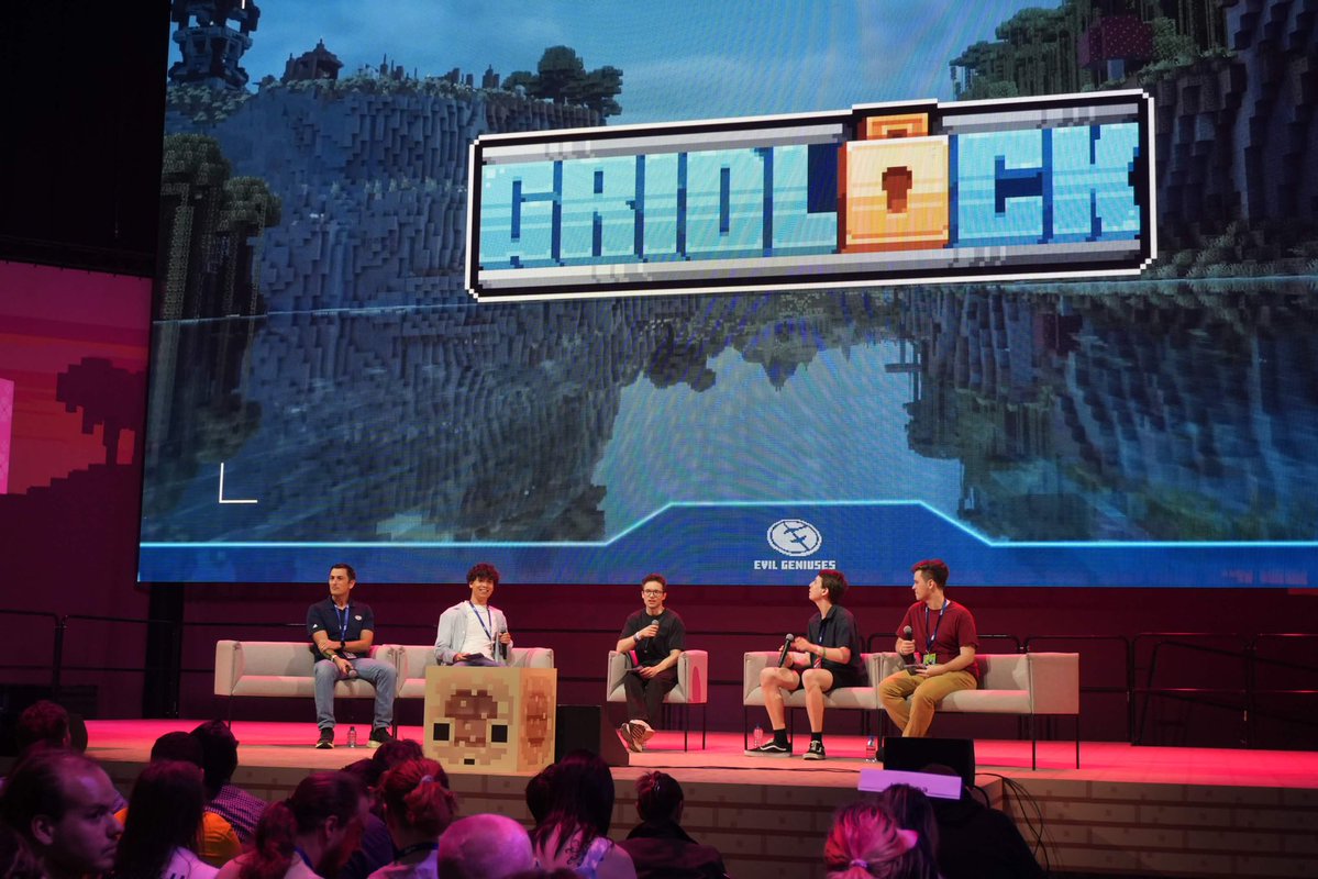 play_gridlock's tweet photo. Thank you all so much to everyone who came out to the Gridlock panel!! 🎉

We can’t wait to share even more exciting news with you in the coming weeks 

❤️ Big thanks to @Minecraft &amp; @TwitchCon https://t.co/uOnKS2gG9q