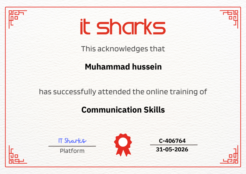 ITSharksPro's tweet photo. بعض إنجاز طلابنا اليوم 31-05-2026 على #التطبيق ، للتأكد من اعتماد الشهادة ، https://t.co/qj3mVGD8Ac https://t.co/4Y0hQ5iOtS