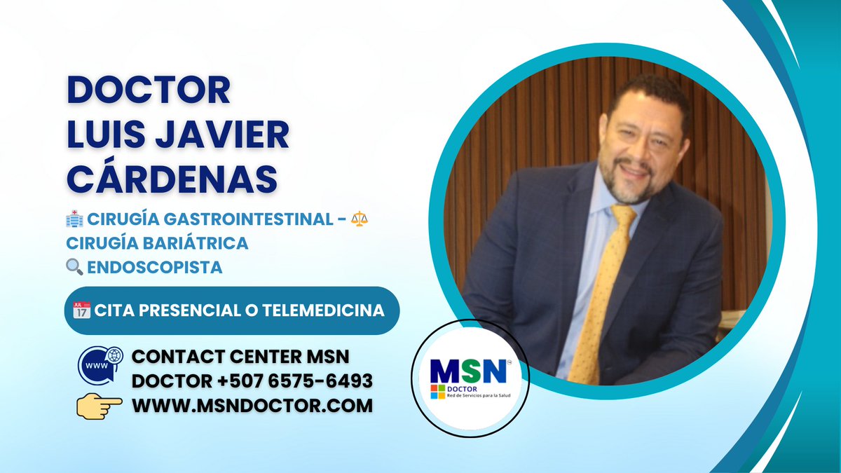 MsnDoctor's tweet photo. Médico Cirujano General, Gastrointestinal y Endoscopista. Especialista en laparoscopia, obesidad, metabolismo y diabetes con amplia experiencia clínica.
https://t.co/RwWZkqos78 https://t.co/8ltAHVNsQl