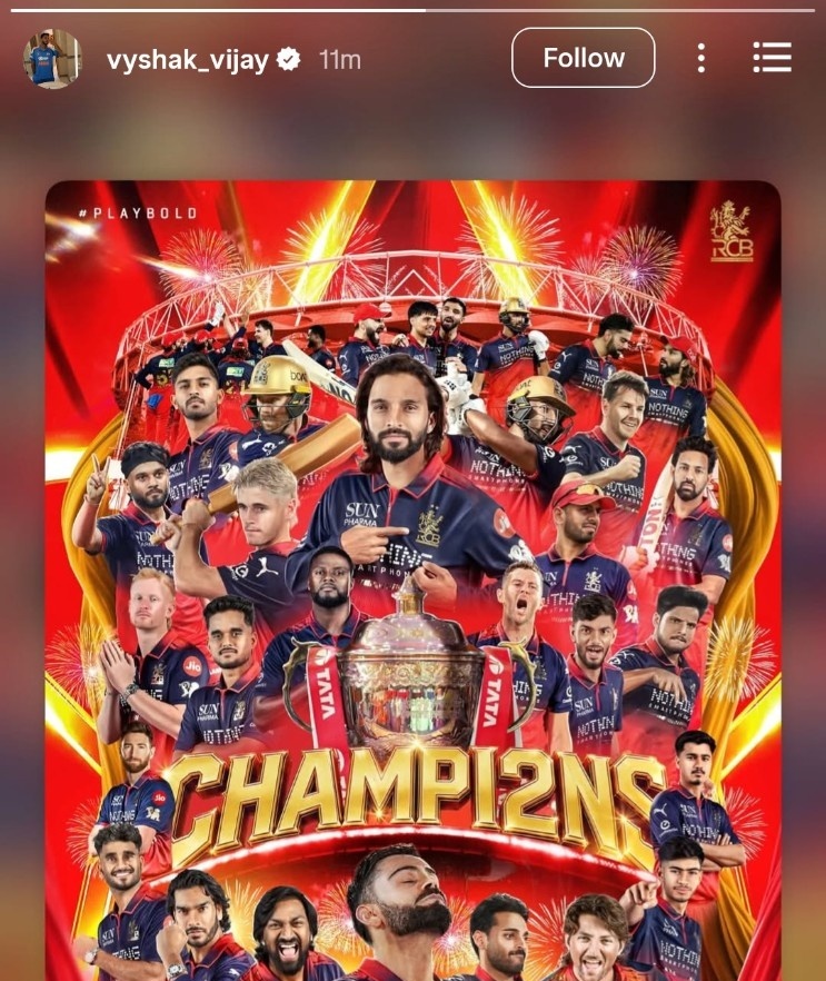 sehajdhillon_'s tweet photo. Inka bass chalta toh yeh pichle saal bhi story aur post daaldete RCB ke liye 😭 https://t.co/XcOCTTK1Dp
