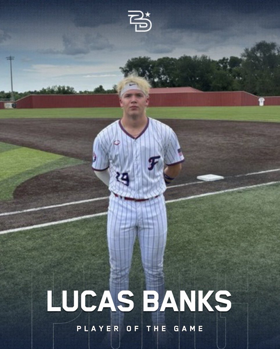 2DsportsbsbTN's tweet photo. ⭐️ Player of the Game ⭐️ 

Lucas Banks 

Firestorm Athletics 
@FirestormATHL https://t.co/kl9cvgUFkf