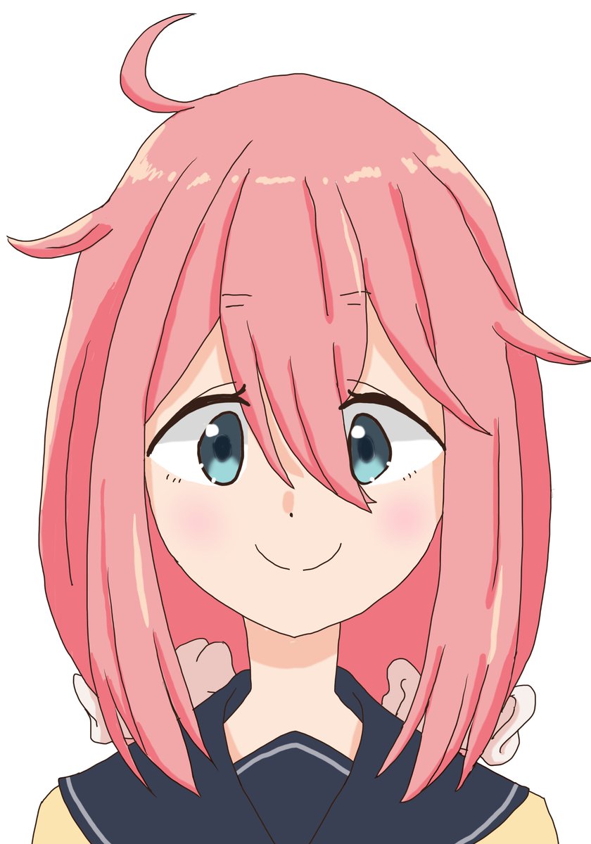 reprevi's tweet photo. ゆるキャン△の各務原なでしこ。

ゆる～い雰囲気が最高の作品でした。 https://t.co/gY4vkGC234
