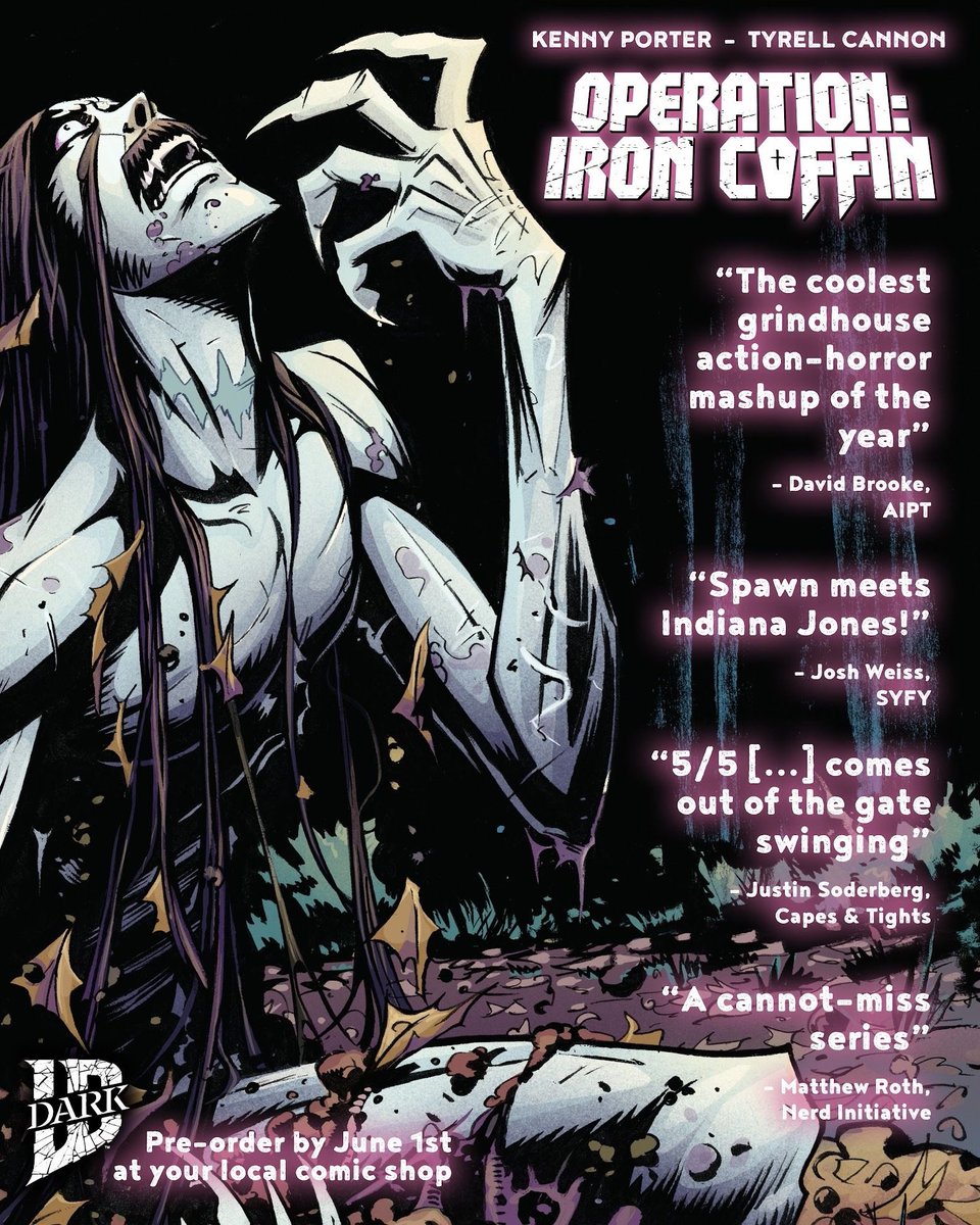 KenBlakePorter's tweet photo. Tomorrow is the FOC for OPERATION: IRON COFFIN — call or email your comic book shop now to pre-order and subscribe to the series! https://t.co/tN9N6Z9Yg4